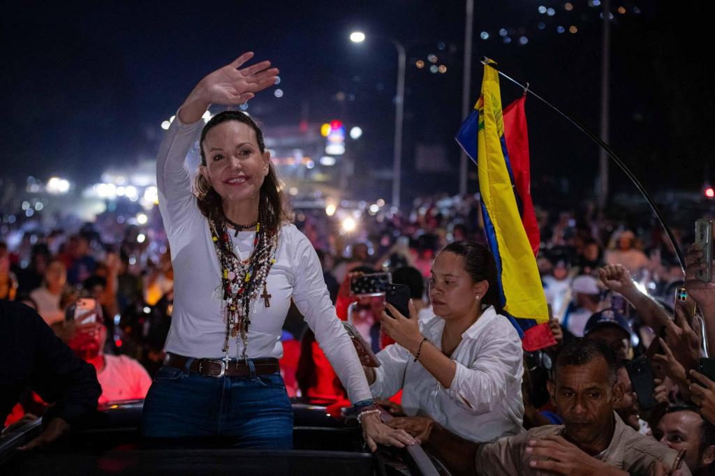 El regreso de María Corina Machado busca acelerar la transición y retar al&nbsp;chavismo